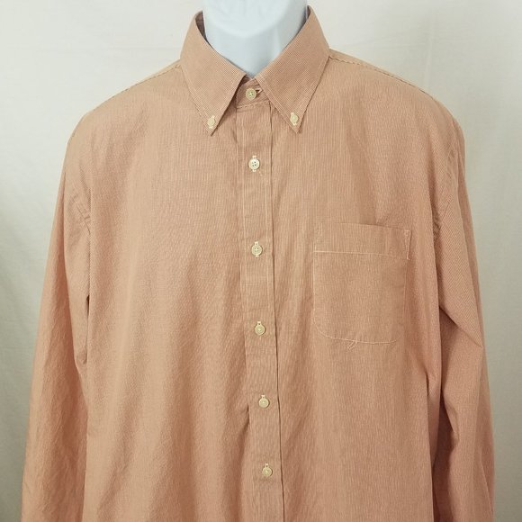 Mens W.H Belk Button Down Dress Shirt Size XL - Picture 2 of 4